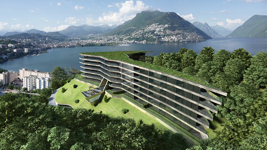 Элитные современные апартаменты для продажи в Лугано Швейцария Кантон Тичино